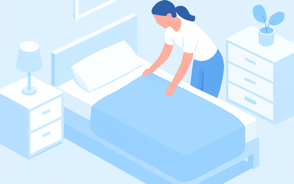 Ilustracao BoraDicas tutorial como fazer cama todos os dias