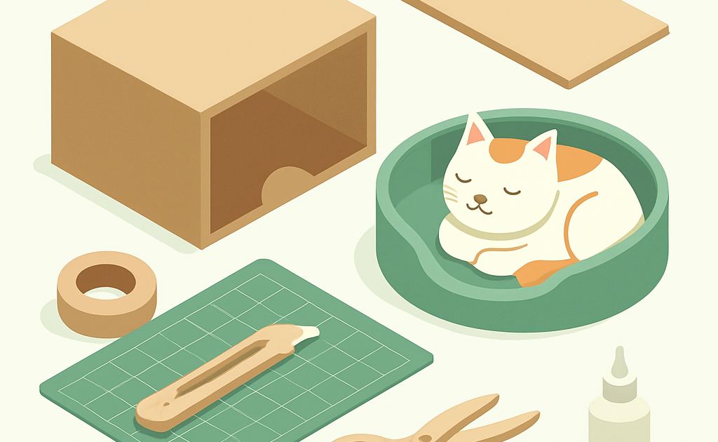 como fazer caminha gato papelao passo a passo BoraDicas