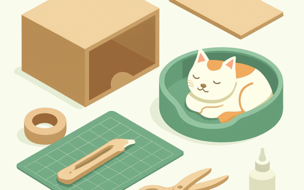 como fazer caminha gato papelao passo a passo BoraDicas