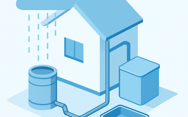 Ilustracao BoraDicas tutorial como fazer captacao de agua da chuva