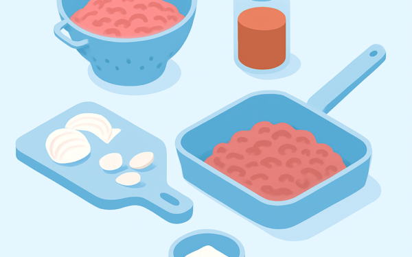 Ilustracao BoraDicas tutorial como fazer carne moida rendendo mais