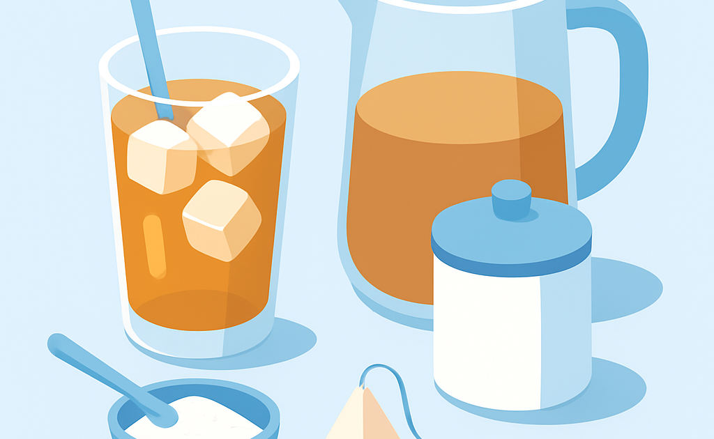 Ilustracao BoraDicas tutorial como fazer cha gelado caseiro