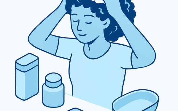 Ilustracao BoraDicas tutorial como fazer co wash no cabelo cacheado