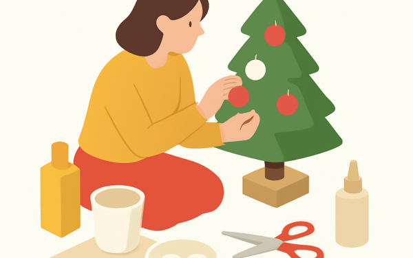 como fazer decoracao natalina caseira passo a passo BoraDicas
