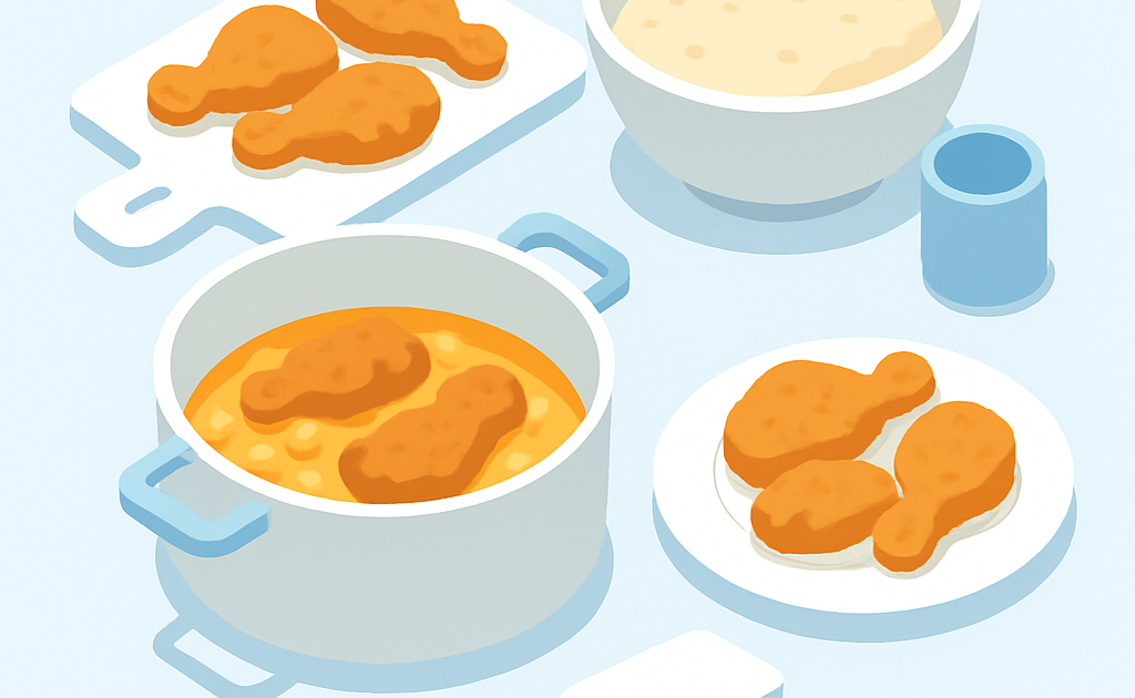 Ilustracao BoraDicas tutorial como fazer frango a passarinho crocante