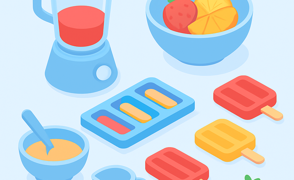 Ilustracao BoraDicas tutorial como fazer gelado de fruta caseiro