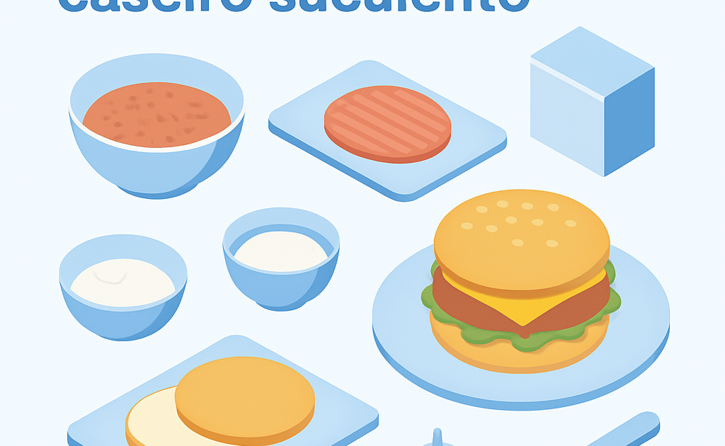 Ilustracao BoraDicas tutorial como fazer hamburger caseiro suculento