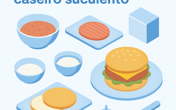 Ilustracao BoraDicas tutorial como fazer hamburger caseiro suculento