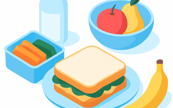 Ilustracao BoraDicas tutorial como fazer lanche saudavel para crianca