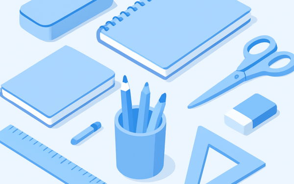 Ilustração BoraDicas tutorial como fazer lista material escolar econômica