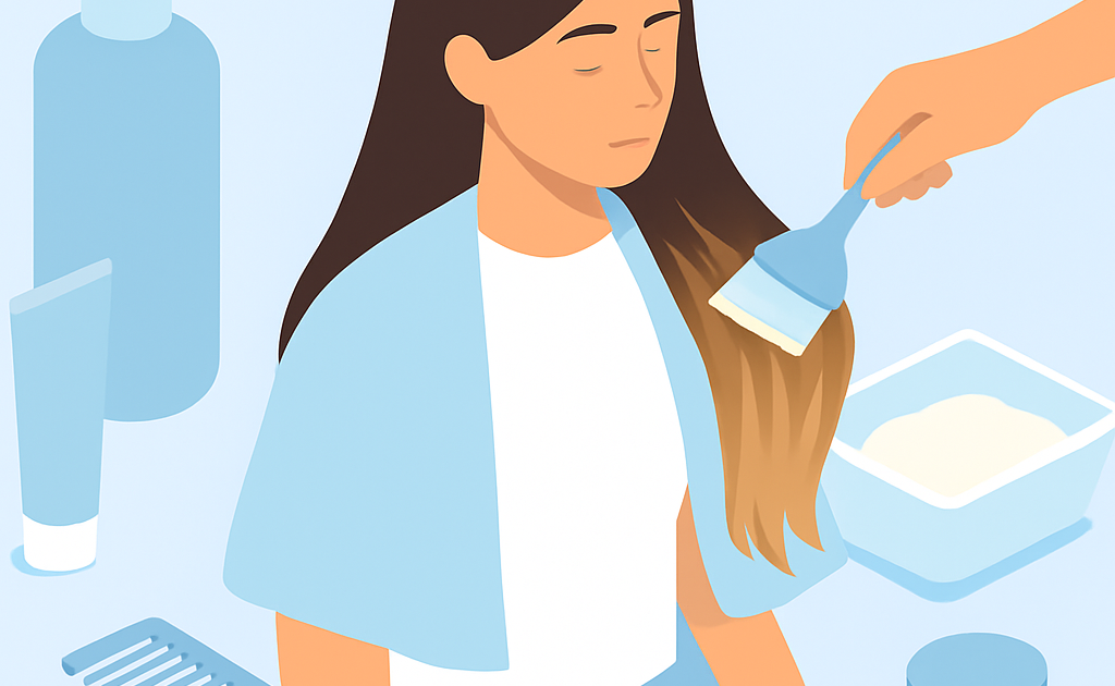 Ilustracao BoraDicas tutorial como fazer ombre hair em casa