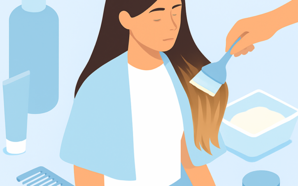 Ilustracao BoraDicas tutorial como fazer ombre hair em casa