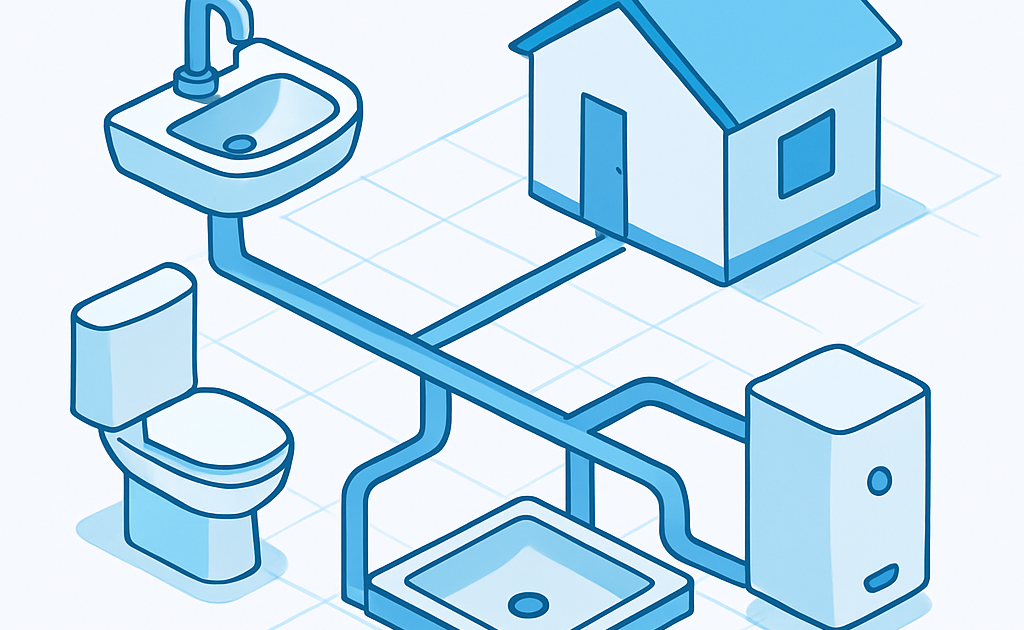 Ilustracao BoraDicas tutorial projeto hidraulico residencial