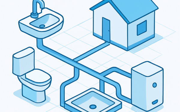 Ilustracao BoraDicas tutorial projeto hidraulico residencial