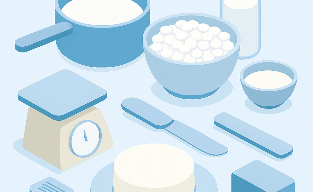 Ilustracao BoraDicas tutorial como fazer queijo minas caseiro