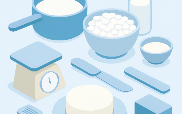 Ilustracao BoraDicas tutorial como fazer queijo minas caseiro