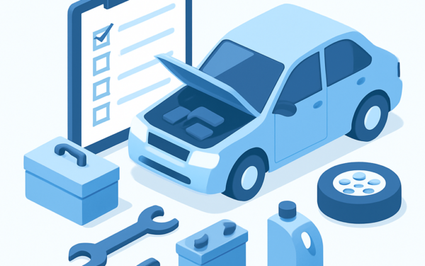 Ilustracao BoraDicas tutorial como fazer revisao do carro antes de viagem de ferias