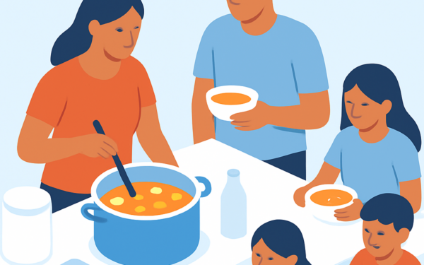 Ilustração BoraDicas tutorial como fazer sopa econômica