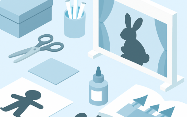 Ilustracao BoraDicas tutorial como fazer teatro de sombras infantil