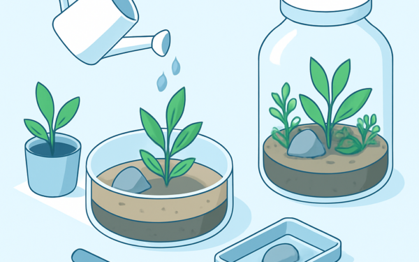 Ilustracao BoraDicas tutorial como fazer terrario em casa passo a passo