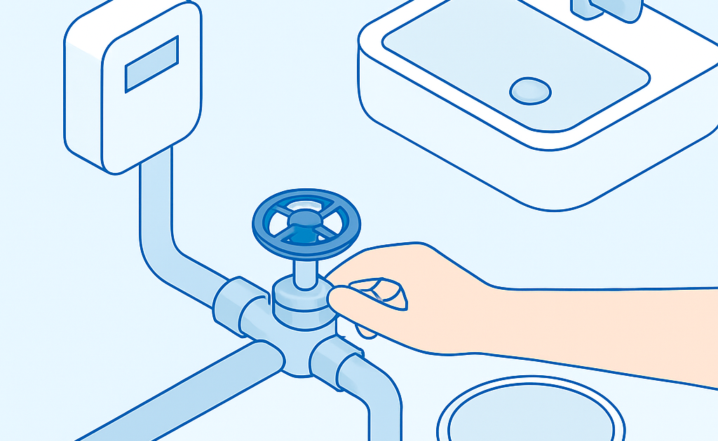 Ilustracao BoraDicas tutorial como fechar registro de agua rapidamente