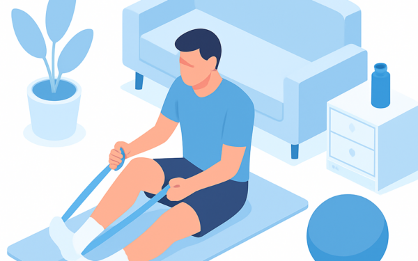 Ilustracao BoraDicas tutorial como fortalecer joelho em casa
