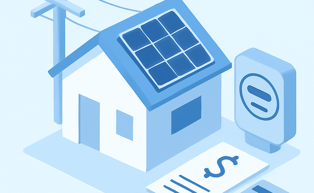 Ilustracao BoraDicas tutorial sobre net metering e compensacao de energia solar