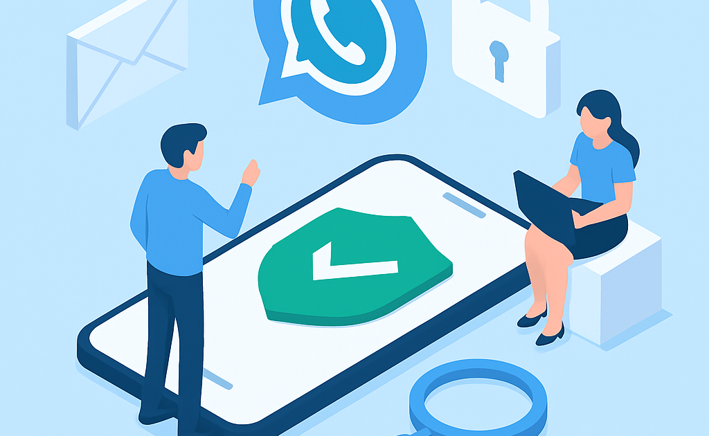 Ilustracao BoraDicas tutorial como identificar golpe no WhatsApp