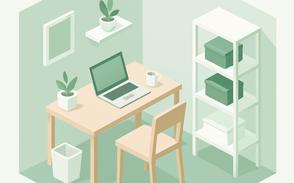 como-improvisar-area-de-trabalho-em-sala-pequena BoraDicas