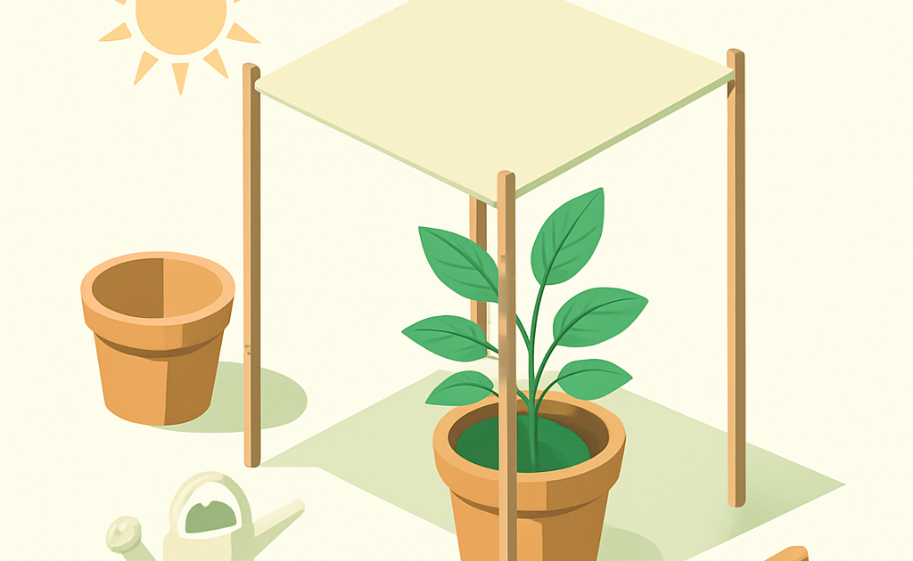como improvisar sombra para plantas sensiveis passo a passo BoraDicas