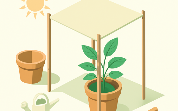como improvisar sombra para plantas sensiveis passo a passo BoraDicas