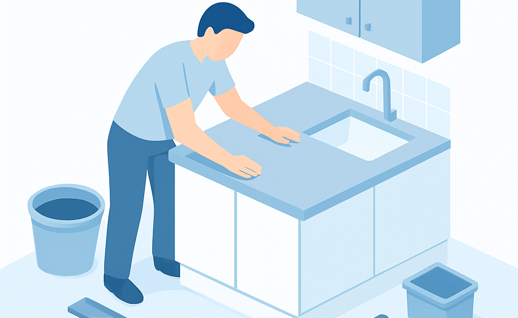 como instalar bancada de concreto polido em casa passo a passo BoraDicas