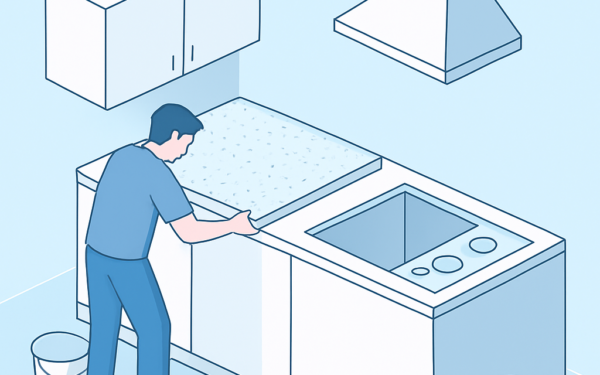 como instalar bancada de granito com recorte para cooktop passo a passo BoraDica