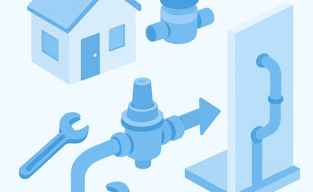 Ilustracao BoraDicas tutorial como instalar redutor de pressao na entrada da casa