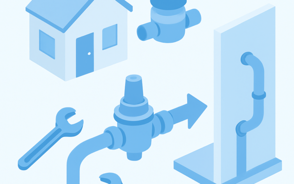 Ilustracao BoraDicas tutorial como instalar redutor de pressao na entrada da casa