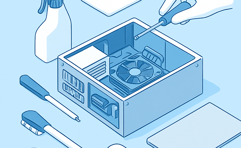 Ilustracao BoraDicas tutorial como limpar computador por dentro