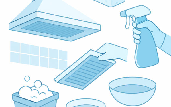 Ilustracao BoraDicas tutorial como limpar exaustor de cozinha
