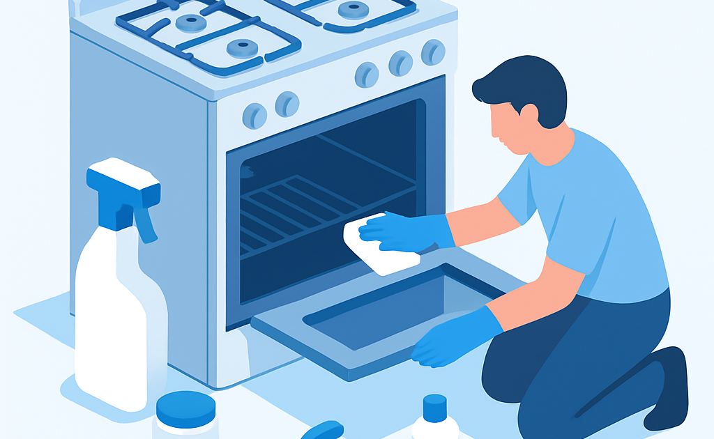 Ilustracao BoraDicas tutorial como limpar forno a gas