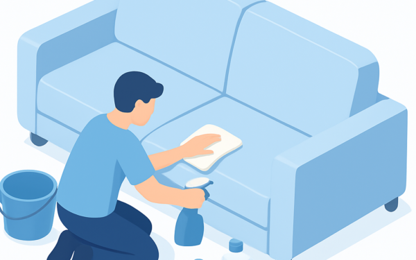 Ilustracao BoraDicas tutorial como limpar sofa de couro