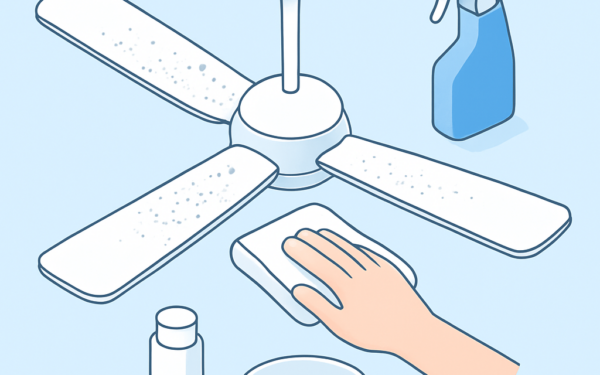 Ilustracao BoraDicas tutorial como limpar ventilador de teto passo a passo