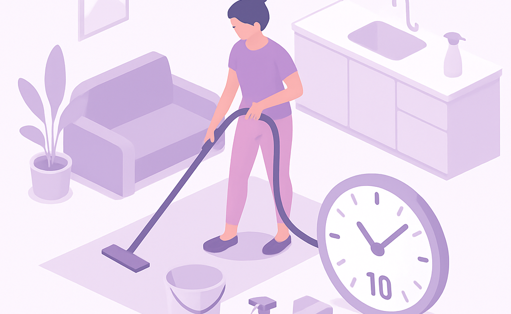 como manter casa limpa com rotina de 10 minutos passo a passo BoraDicas