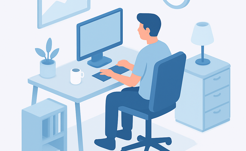 como montar ambiente de trabalho ergonomico em casa passo a passo BoraDicas