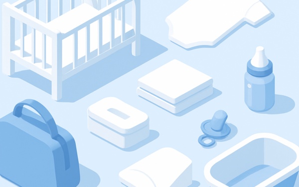 Ilustração BoraDicas tutorial como montar enxoval de bebê econômico