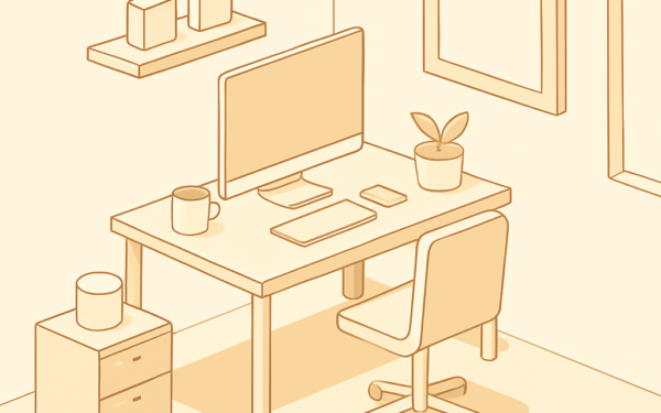 como montar estacao de trabalho minimalista em apartamento passo a passo BoraDic
