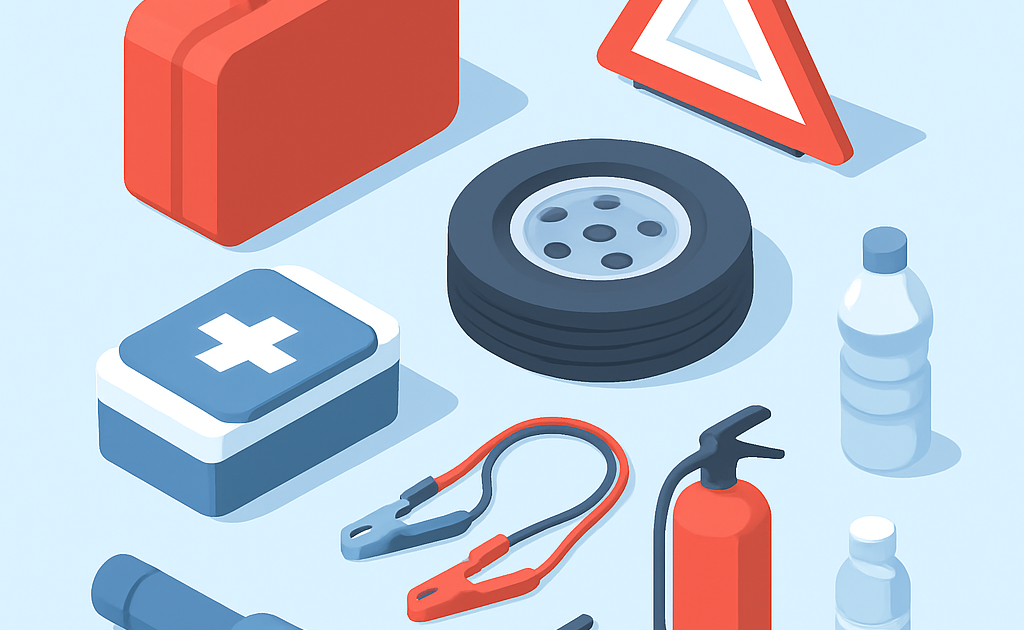Ilustracao BoraDicas tutorial como montar kit de emergencia para carro