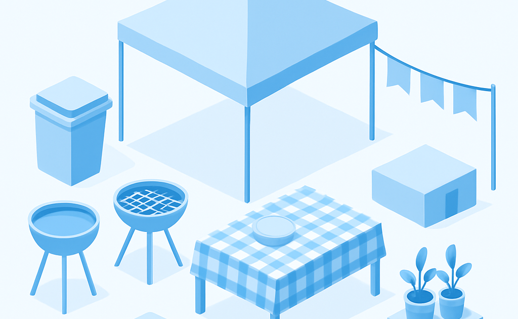 Ilustracao BoraDicas tutorial como organizar arraia de condominio