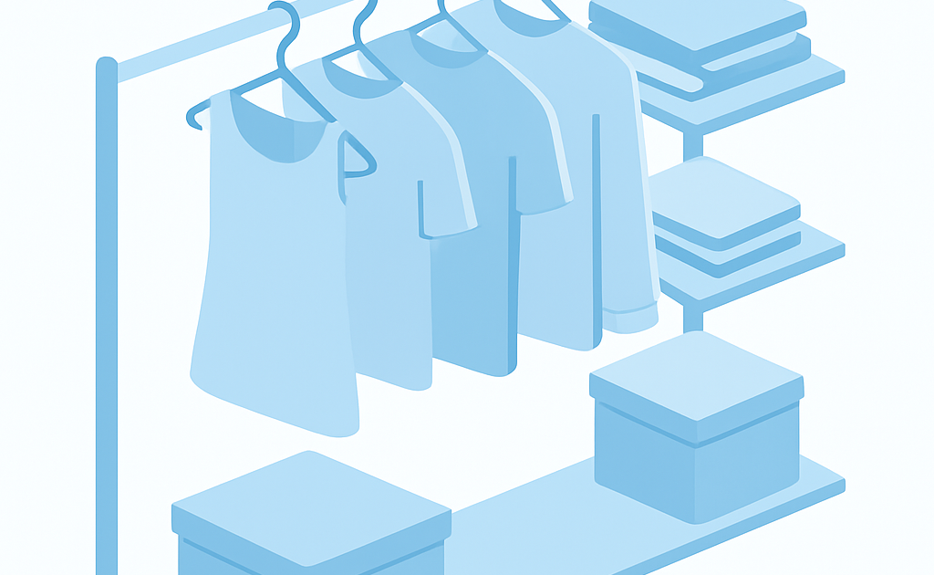 Ilustracao BoraDicas tutorial como organizar cabides para economizar espaco no armario
