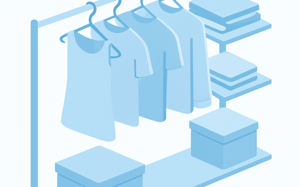 Ilustracao BoraDicas tutorial como organizar cabides para economizar espaco no armario