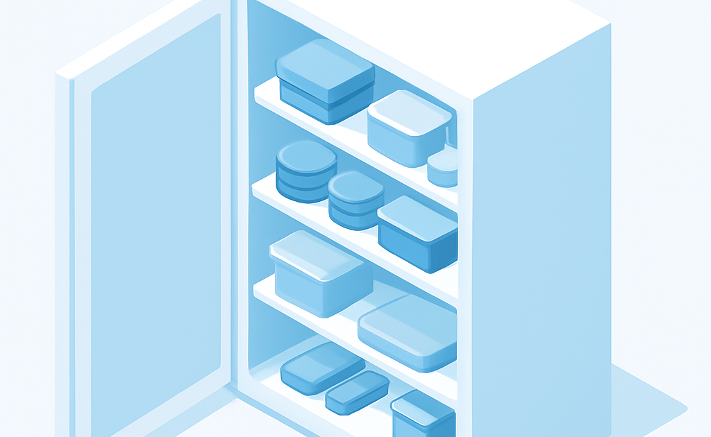 Ilustracao BoraDicas tutorial como organizar freezer