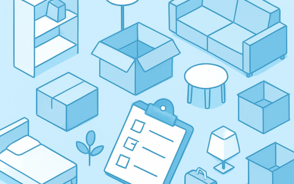 Ilustracao BoraDicas tutorial como organizar mudanca por comodo